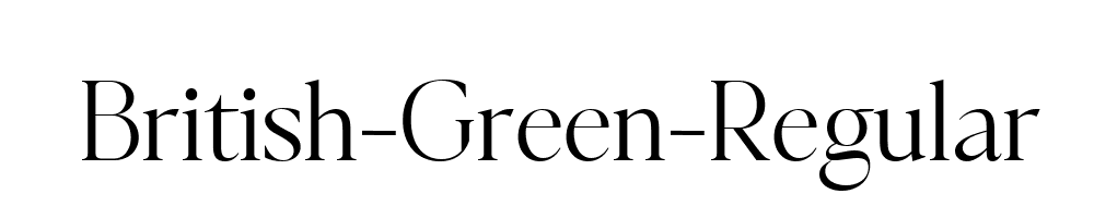 British-Green-Regular