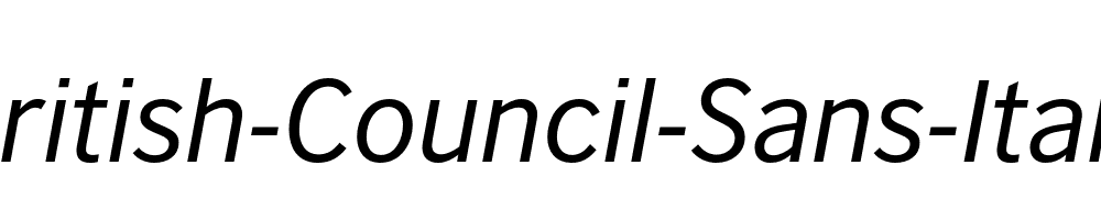 British-Council-Sans-Italic