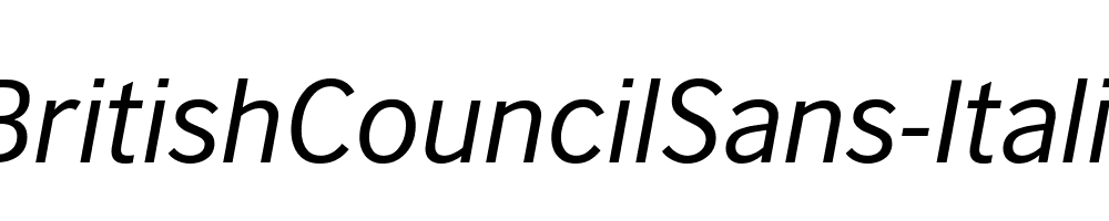 BritishCouncilSans-Italic