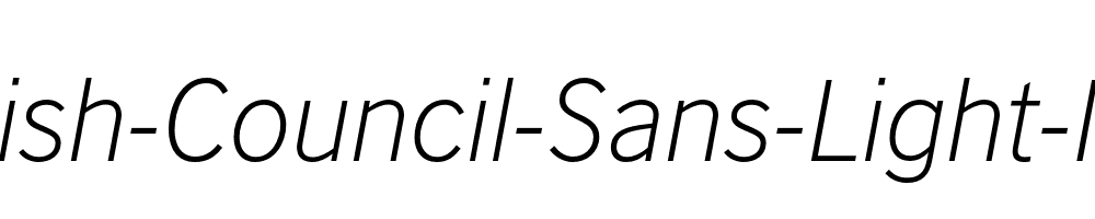 British-Council-Sans-Light-Italic