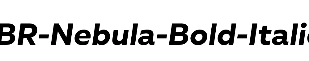 BR-Nebula-Bold-Italic