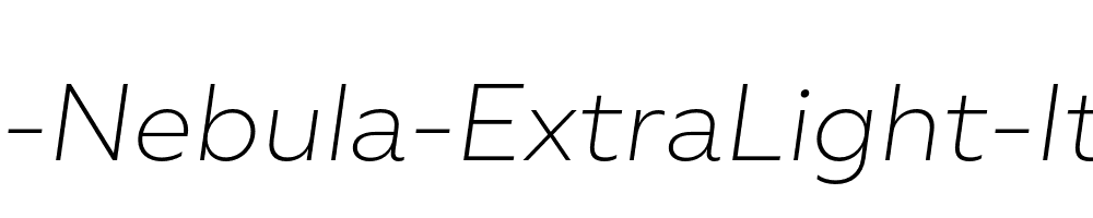 BR-Nebula-ExtraLight-Italic