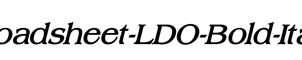 Broadsheet-LDO-Bold-Italic