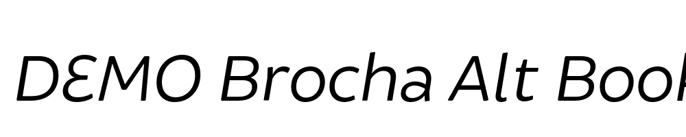  DEMO Brocha Alt Book Italic Regular