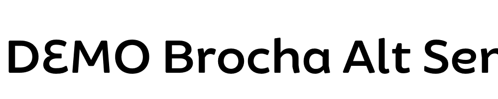  DEMO Brocha Alt Semibold Regular