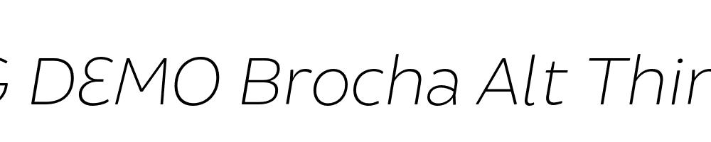  DEMO Brocha Alt Thin Italic Regular