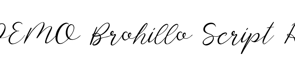 FSP DEMO Brohillo Script Regular