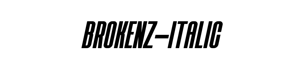 Brokenz Italic