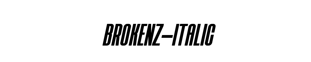 BROKENZ-ITALIC