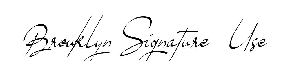 Brouklyn Signature Use