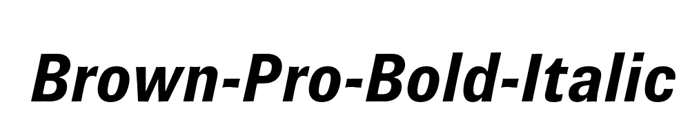 Brown-Pro-Bold-Italic