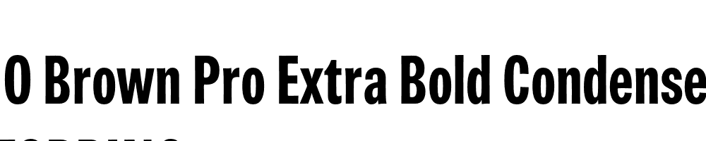  DEMO Brown Pro Extra Bold Condensed Regular