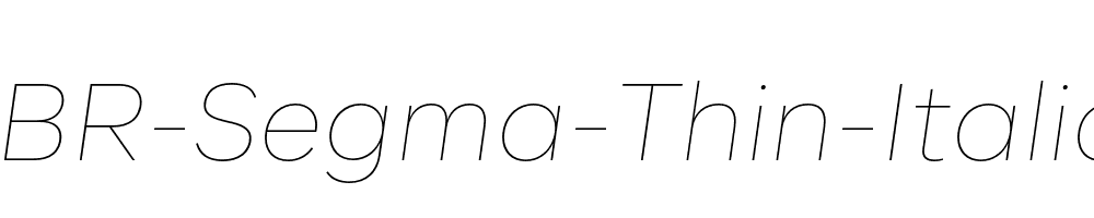 BR-Segma-Thin-Italic