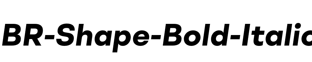 BR-Shape-Bold-Italic