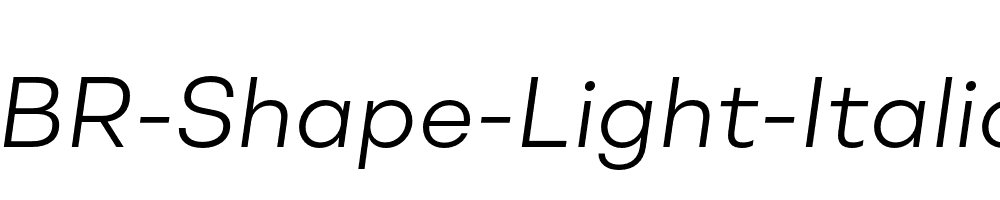 BR-Shape-Light-Italic