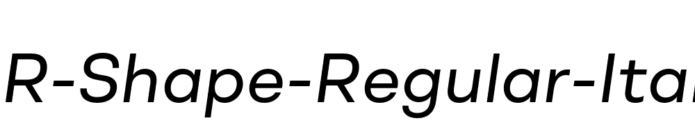 BR-Shape-Regular-Italic