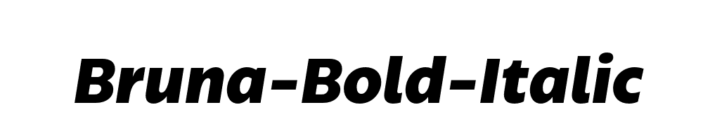 Bruna-Bold-Italic