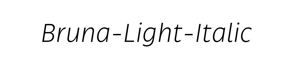 Bruna-Light-Italic