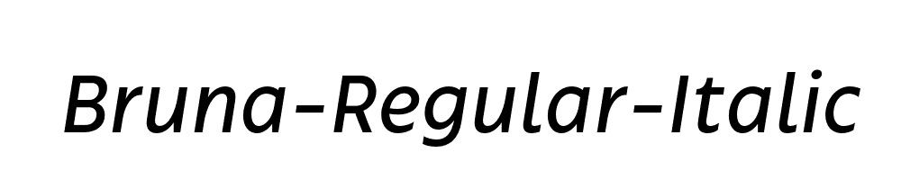 Bruna-Regular-Italic