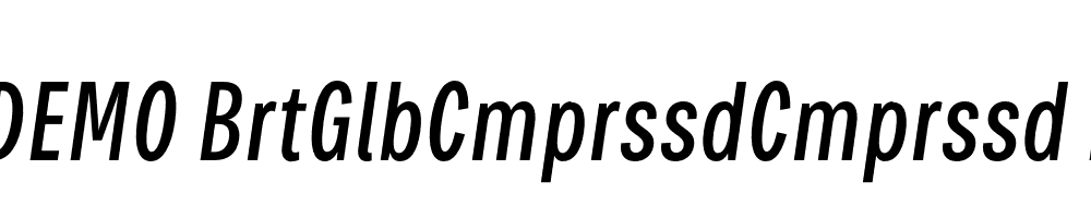 FSP DEMO BrtGlbCmprssdCmprssd Italic