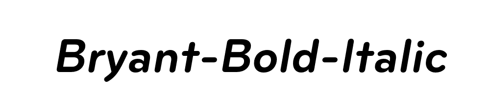 Bryant-Bold-Italic