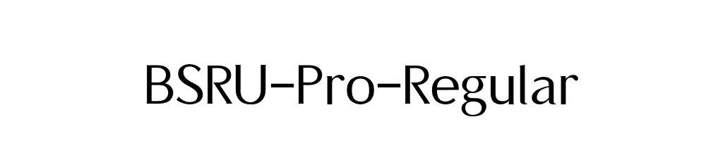 BSRU-Pro-Regular