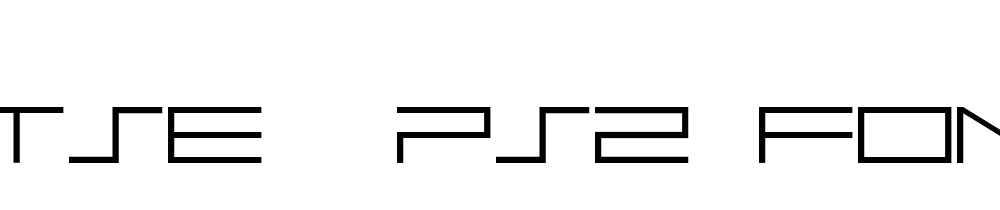 BTSE PS2 FONT font Full Family Free [Download Now]