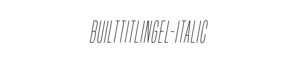 BuiltTitlingEl-Italic