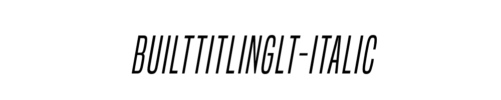 BuiltTitlingLt-Italic