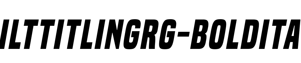 Built Titling Rg Bold Italic