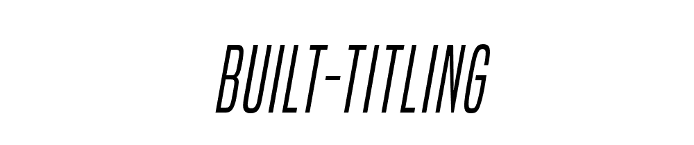 Built Titling