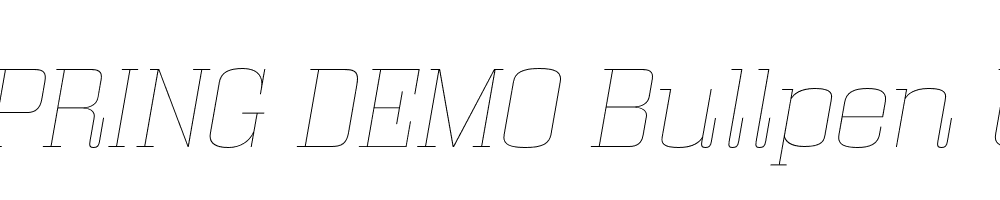  DEMO Bullpen Ul Italic