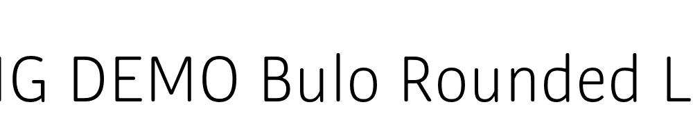  DEMO Bulo Rounded Light Regular