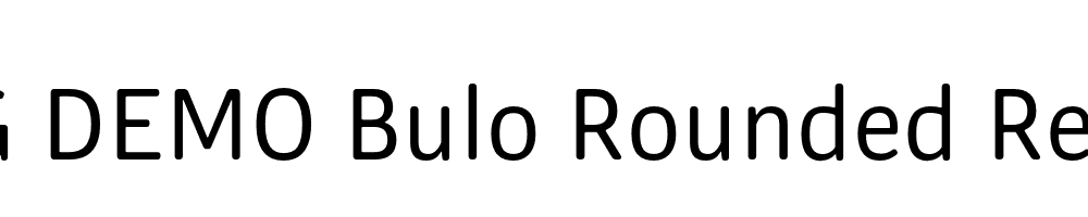  DEMO Bulo Rounded Regular Regular