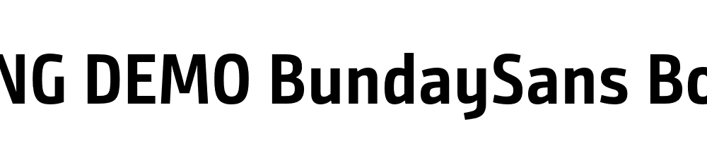  DEMO BundaySans Bold Regular