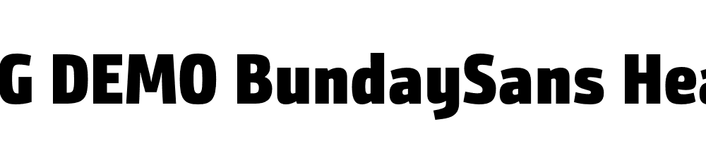  DEMO BundaySans Heavy Regular