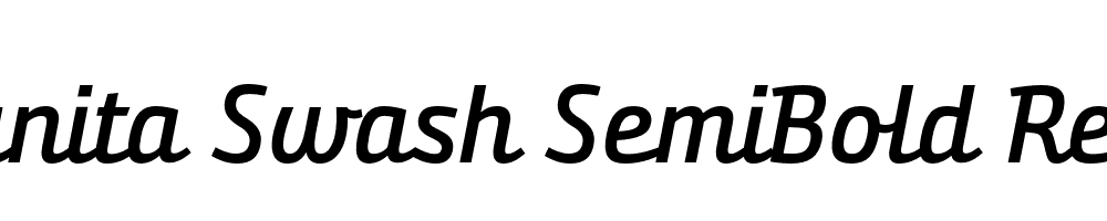  DEMO Bunita Swash SemiBold Regular Italic