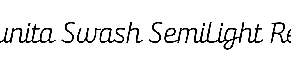  DEMO Bunita Swash SemiLight Regular Italic