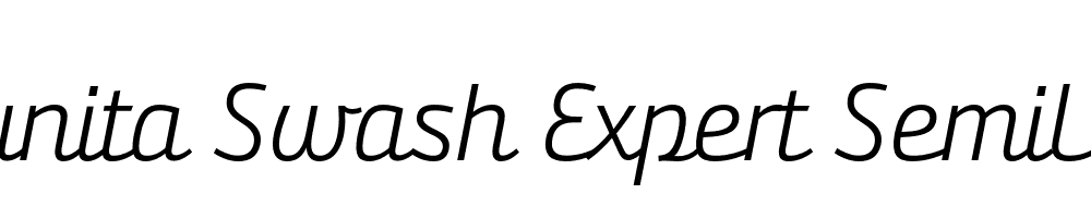  DEMO Bunita Swash Expert SemiLight Regular Italic