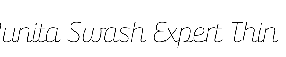  DEMO Bunita Swash Expert Thin Regular Italic