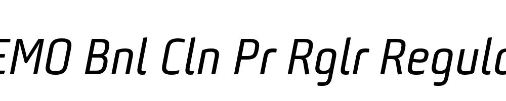 FSP DEMO Bnl Cln Pr Rglr Regular Italic