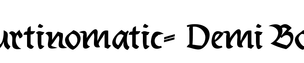 Burtinomatic Demi Bold