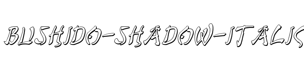 Bushido-Shadow-Italic