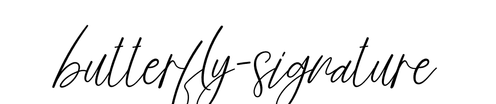 butterfly-signature