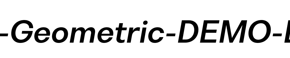 Bw-Nista-Geometric-DEMO-Bold-Italic