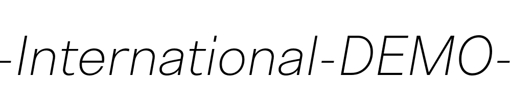 Bw-Nista-International-DEMO-Thin-Italic