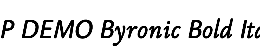 FSP DEMO Byronic Bold Italic