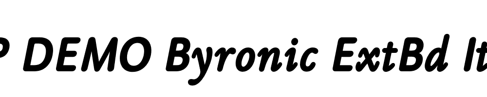 FSP DEMO Byronic ExtBd Italic