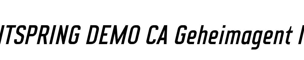  DEMO CA Geheimagent Italic