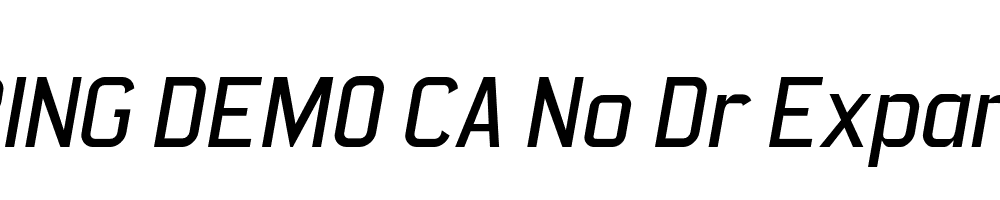  DEMO CA No Dr Expanded Italic